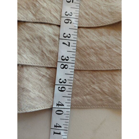 Jessica Howard Tiered Champagne Cocktail Dress Size 12 Rayon,polyester,Nylon - Picture 7 of 7